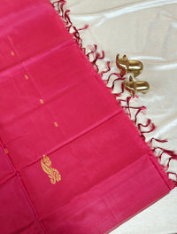 Chinnalampattu Saree - Cream with Dark Red