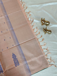 Chinnalampattu Saree- Green with Beige