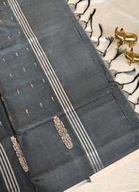 Chinnalampattu Saree- Cream with Black