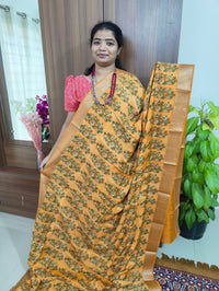 Semi Moonga Silk Saree -  Yellow