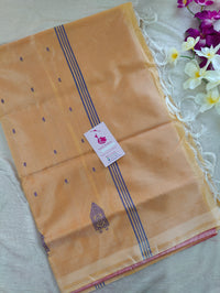 Pink with Sandal Pallu Handwoven Chinnalampattu Saree