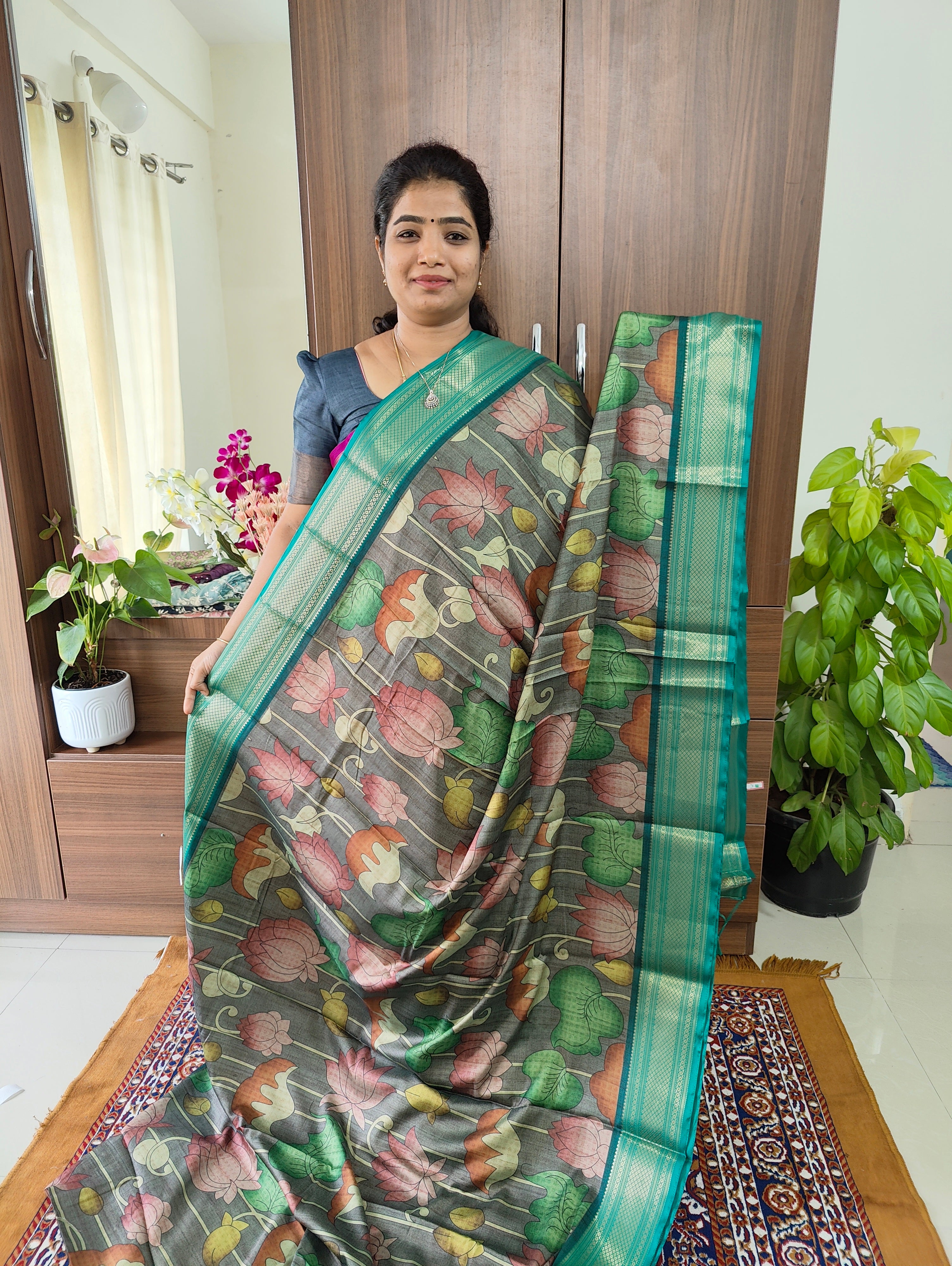 gadwal saree handloom saree red saree wedding shopping pattu saree silk –  VIVARANG