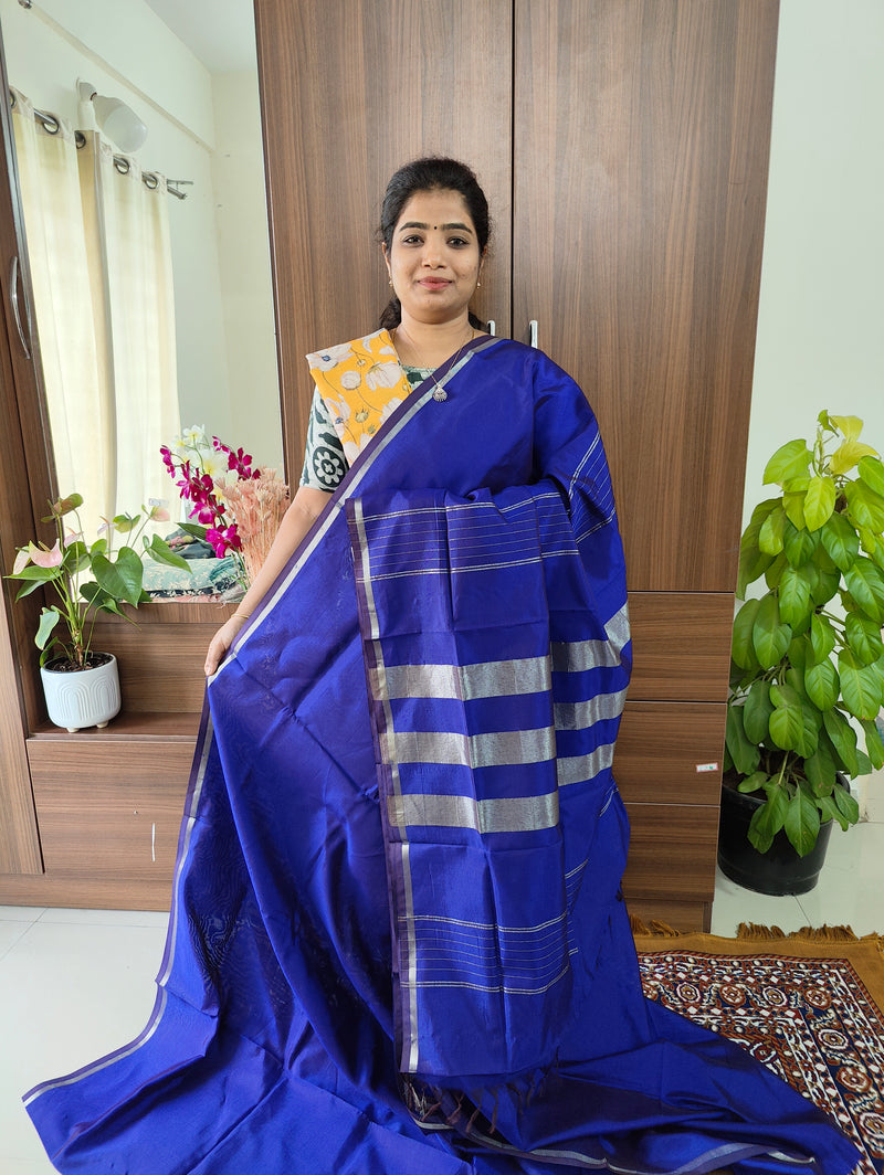 Mangalagiri Silk Cotton - Royal Blue