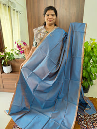 Mangalagiri Silk Cotton - Cobalt Blue