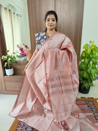 Mangalagiri Silk Cotton - Onion Pink