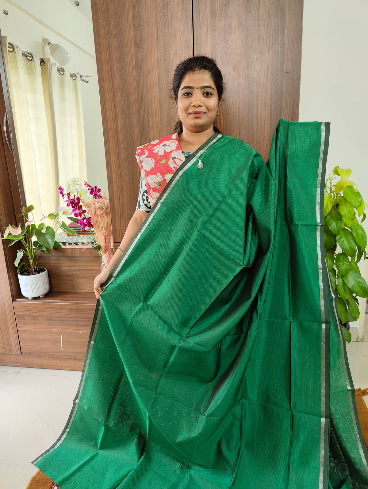 Mangalagiri Silk Cotton - Green