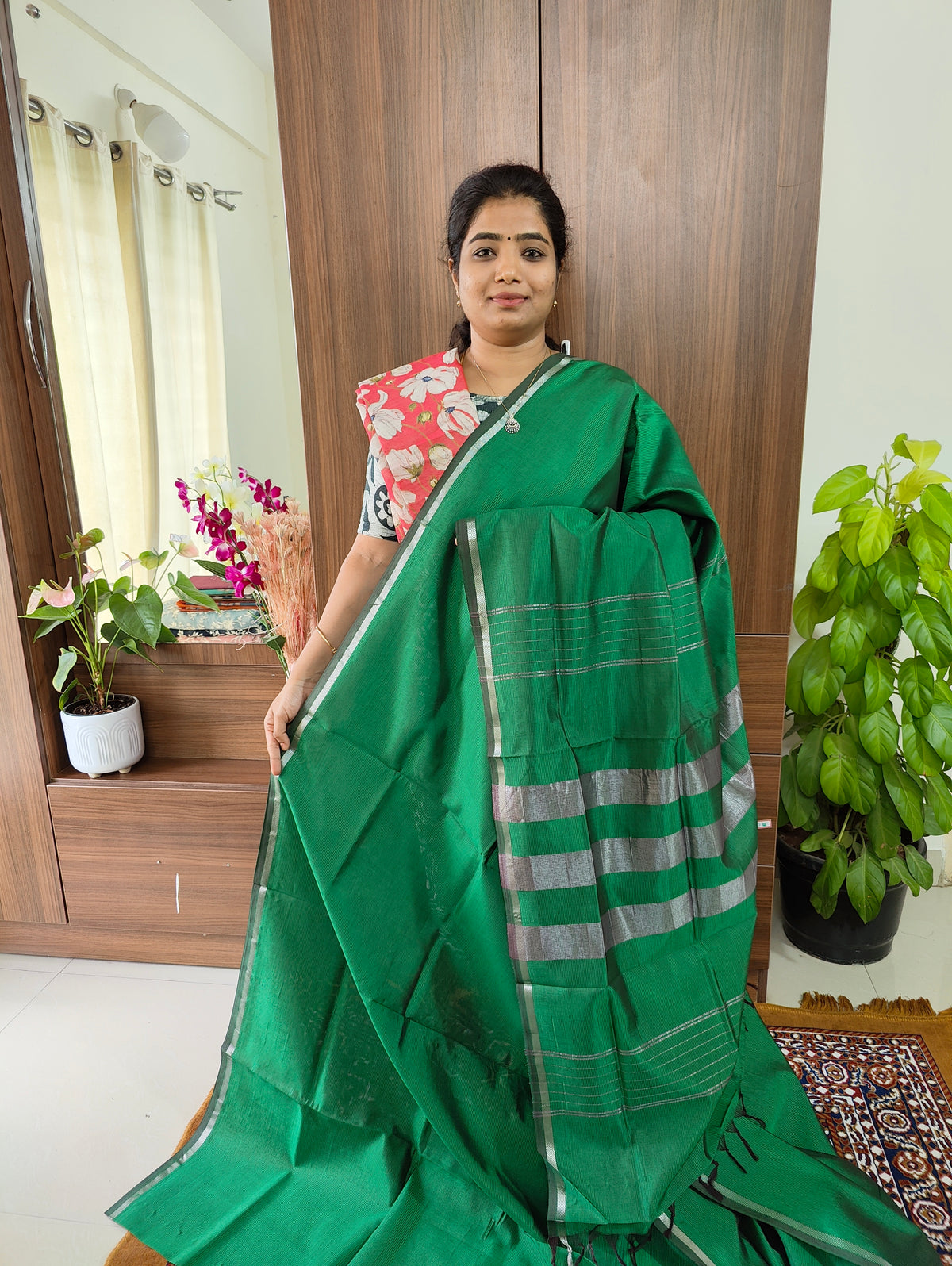 Mangalagiri Silk Cotton - Green