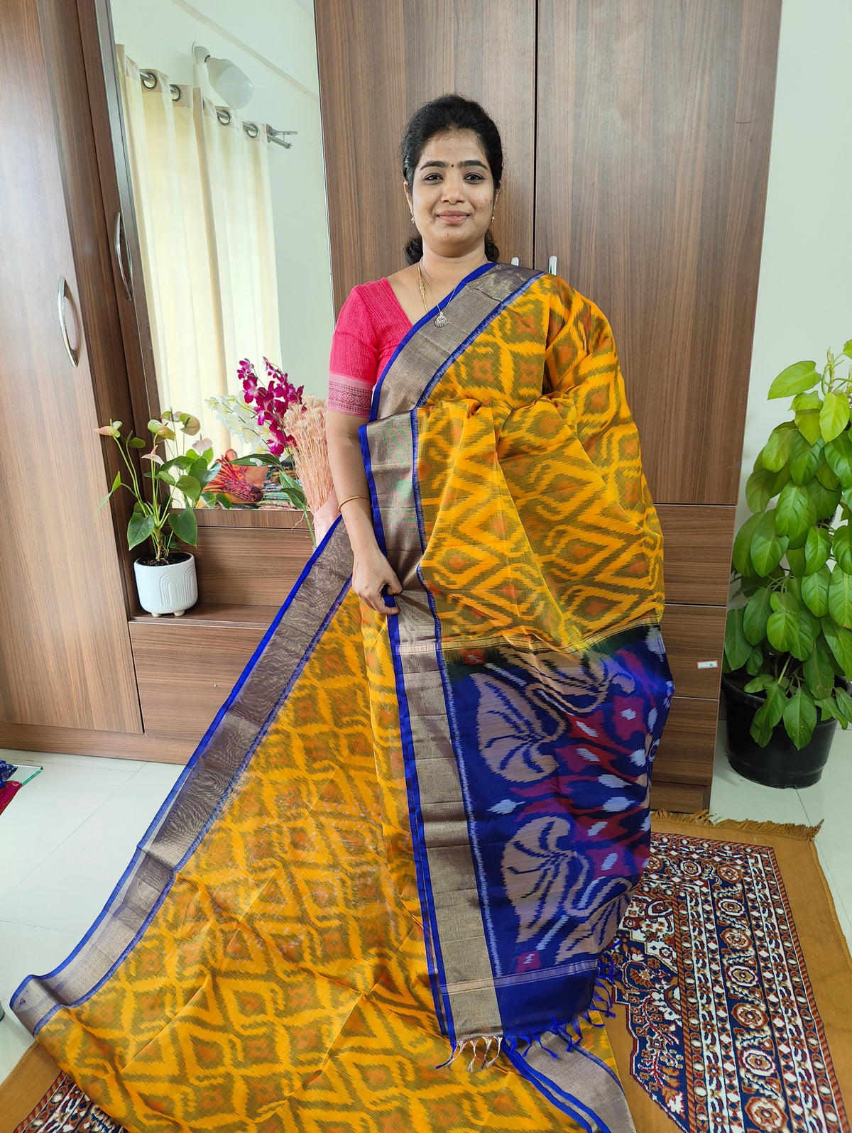 Pochampally Ikkat Silk Pochampally Pattu Sarees Price Pink Black