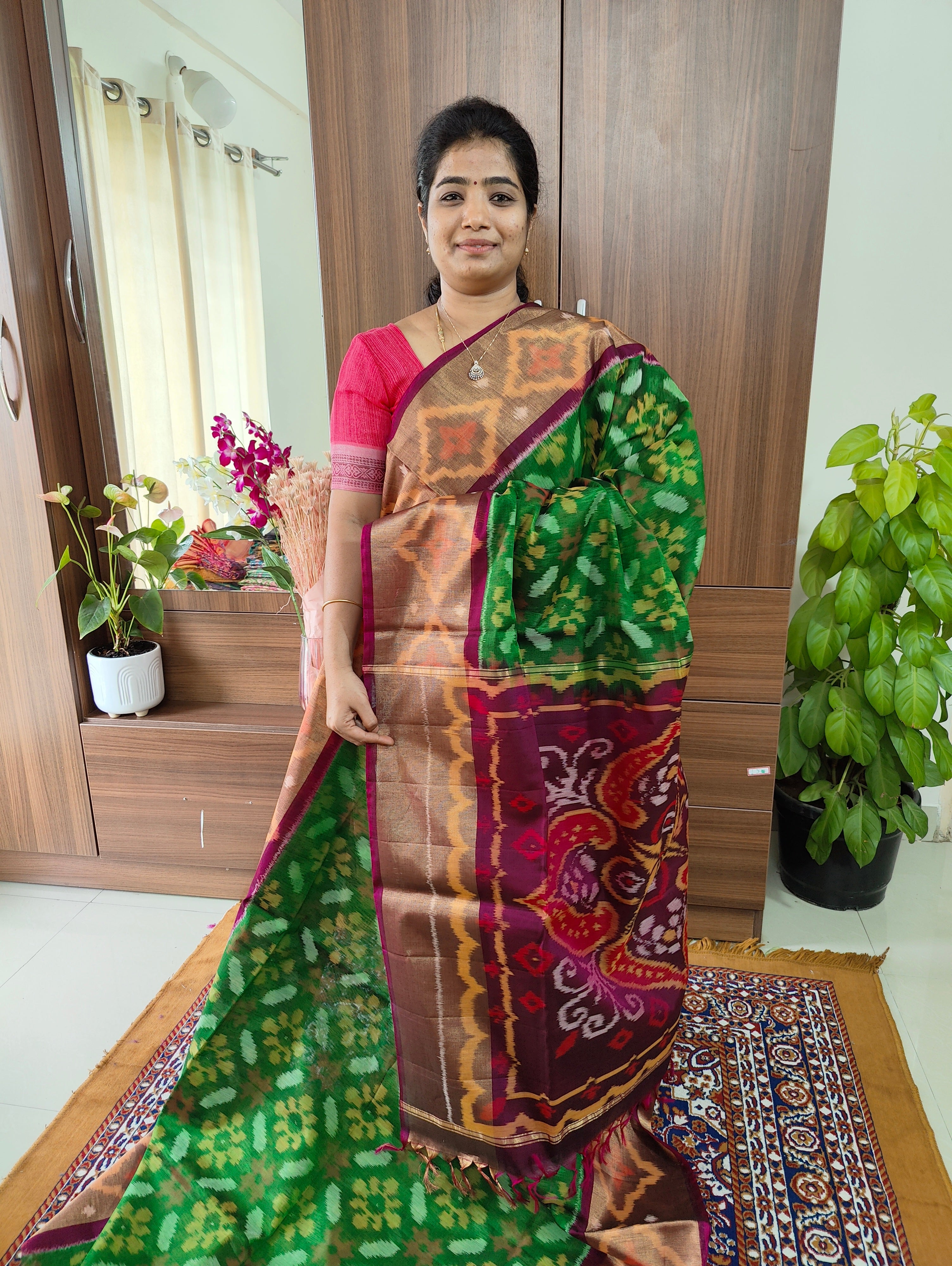 Pochampally ikkat cotton outlet silk sarees