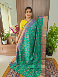 Soft Patola Sarees -  Sea Green