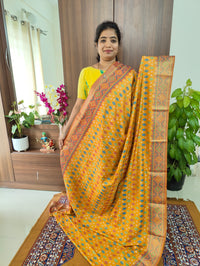 Soft Patola Sarees -  Mustrd Yellow