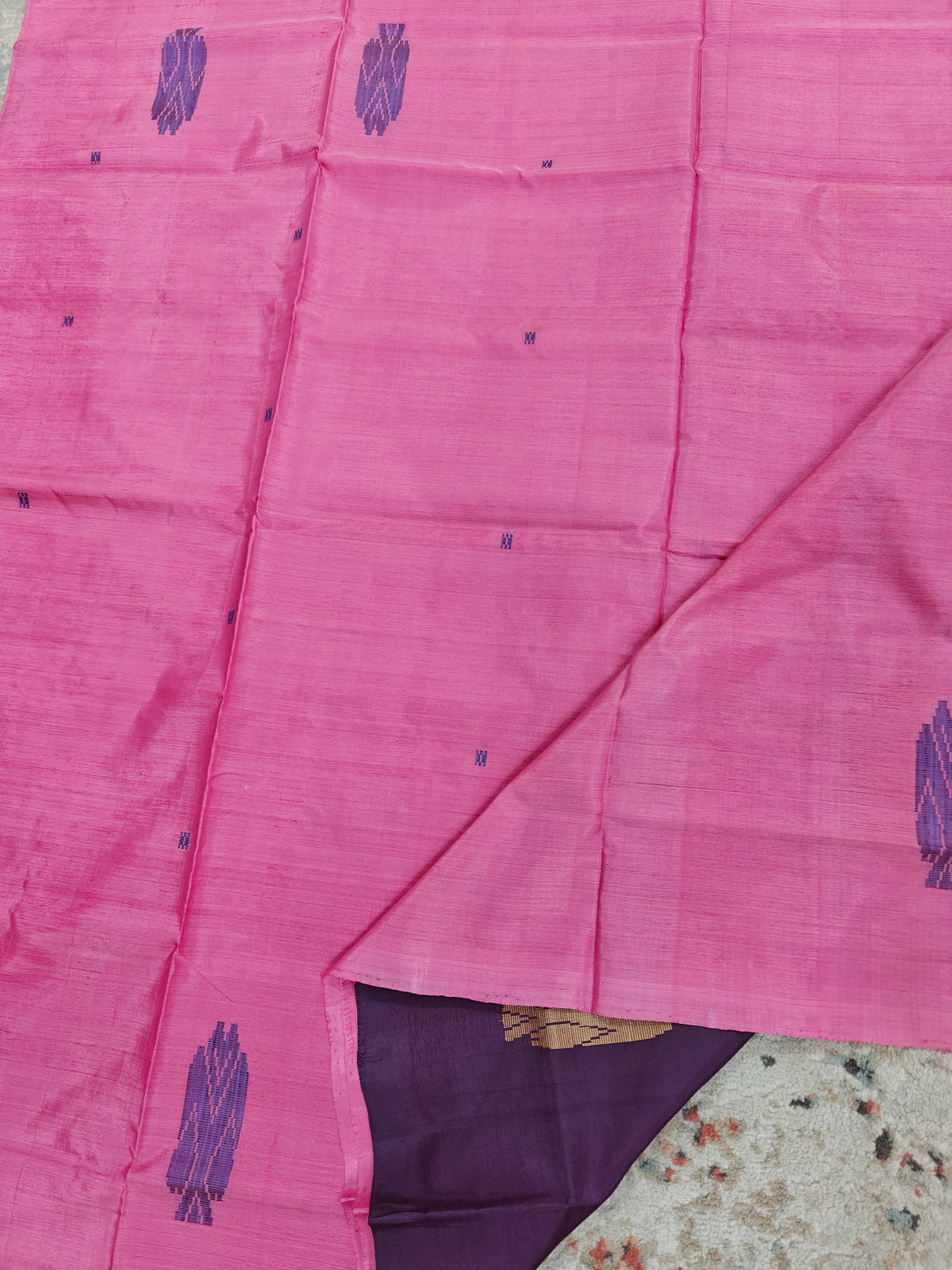 Chinnalampattu Saree - Pink with Purple