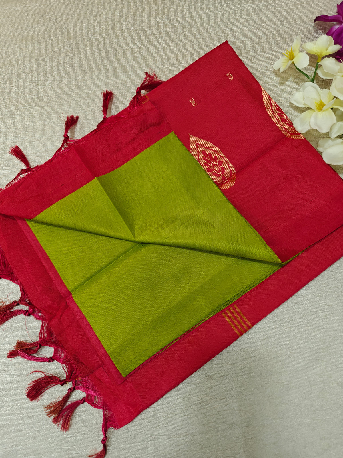 Chinnalampattu Saree - Sea Green With Black