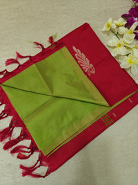 Chinnalampattu Saree - Green with Red