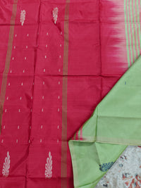 Chinnalampattu Saree - Green with Red