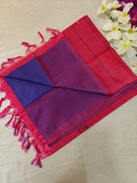Chinnalampattu Saree- Blue with Pink