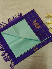 Chinnalampattu Saree- Green with Blue