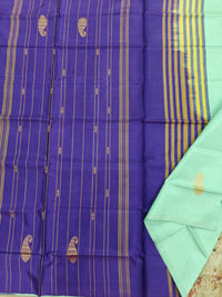 Chinnalampattu Saree- Green with Blue