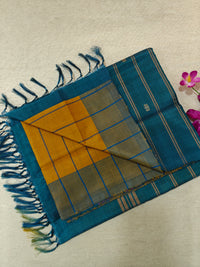 Chinnalampattu Saree- Yellow with Green