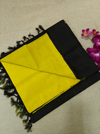 Chinnalampattu Saree- Yellow with Black