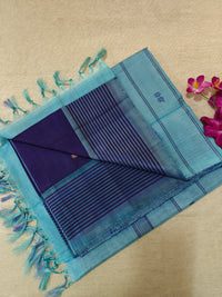 Chinnalampattu Saree- Blue with light Blue