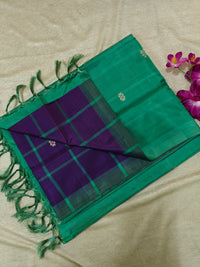 Chinnalampattu Saree- Purple with Green