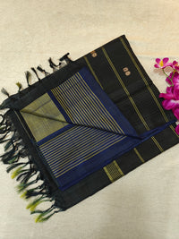 Chinnalampattu Saree- Golden with Black