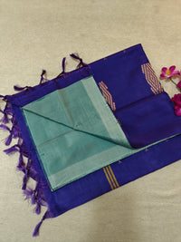 Chinnalampattu Saree- Pastel Green with Blue
