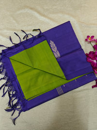 Chinnalampattu Saree- Green with Blue