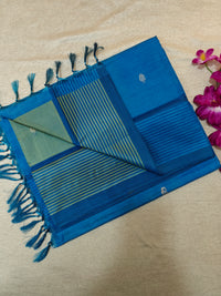 Chinnalampattu Saree- Green with Blue