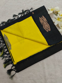 Chinnalampattu Saree- Yellow with Black