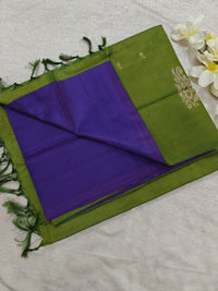 Chinnalampattu Saree- Purple with Green