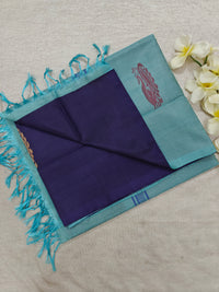 Chinnalampattu Saree- Blue with Light Blue