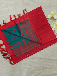 Chinnalampattu Saree - Green with Red