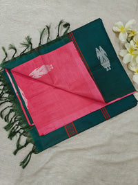 Chinnalampattu Saree -Pink with Green
