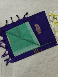 Chinnalampattu Saree- Green with Violet