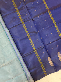 Chinnalampattu Saree - Grey with Blue