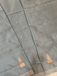 Chinnalampattu Saree -Grey with Maroon