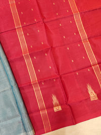 Chinnalampattu Saree -Grey with Maroon