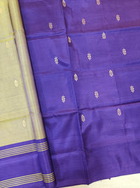 Chinnalampattu Saree - Mehandi Green with Violet
