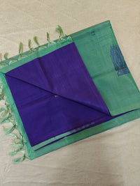 Chinnalampattu Saree - Blue with Sea Green