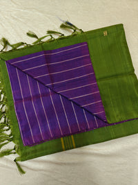 Chinnalampattu Saree - Purple with Green