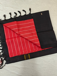 Chinnalampattu Saree - Red with Black