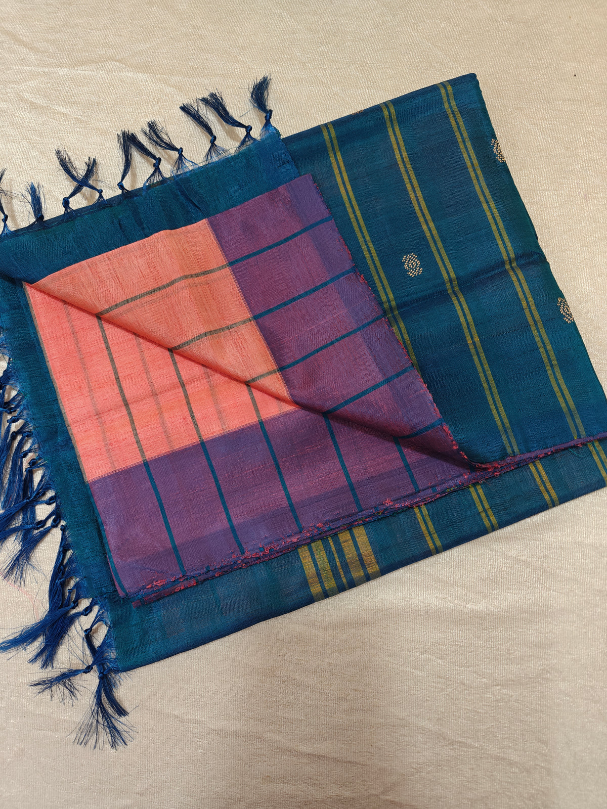 Chinnalampattu Saree - Purple with Green