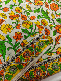 Cotton Kalamkari Saree - Multi Shade