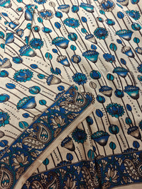 Cotton Kalamkari Saree - Blue