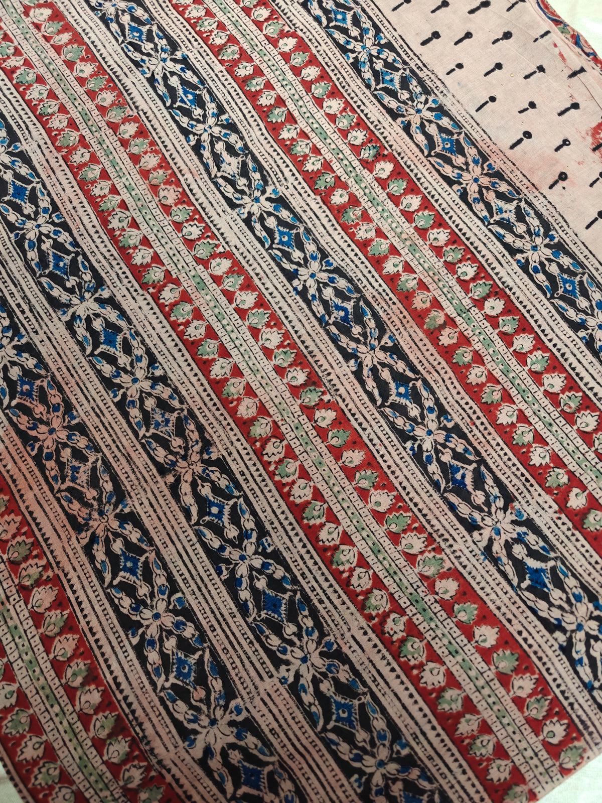 Cotton Kalamkari Saree - Red