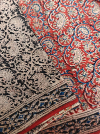 Cotton Kalamkari Saree - Red