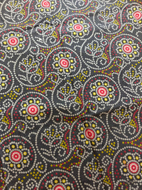 Cotton Kalamkari Saree - Black