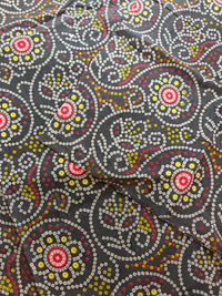 Cotton Kalamkari Saree - Black